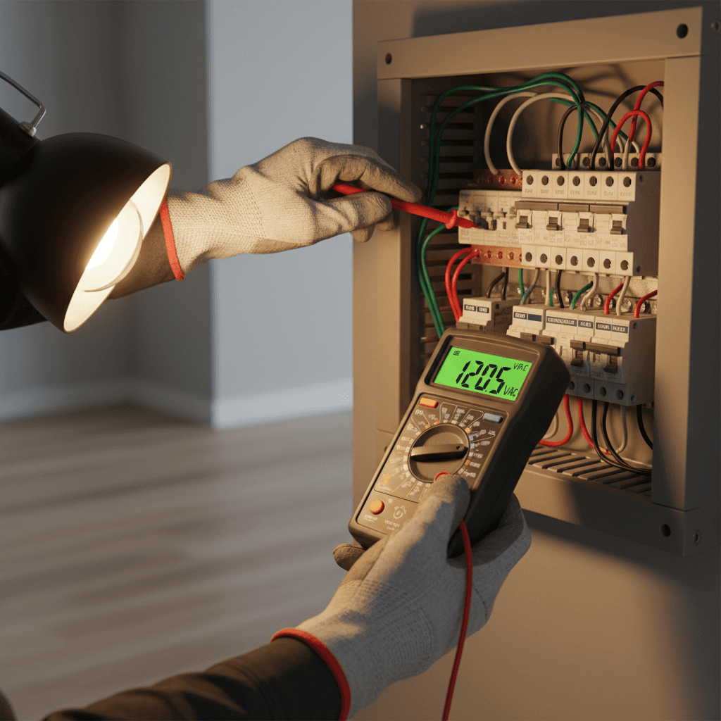 Verificação e reparação elétrica